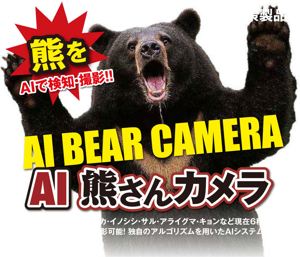 熊をAIで検知・撮影!!【AI熊さんカメラ】