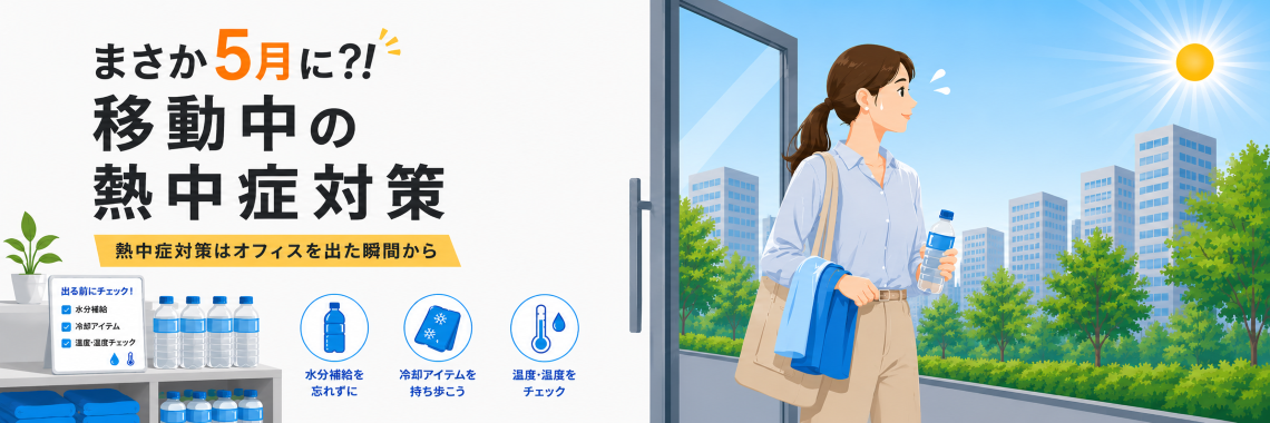 移動中の熱中症対策特集