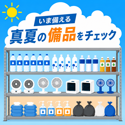 真夏の備品